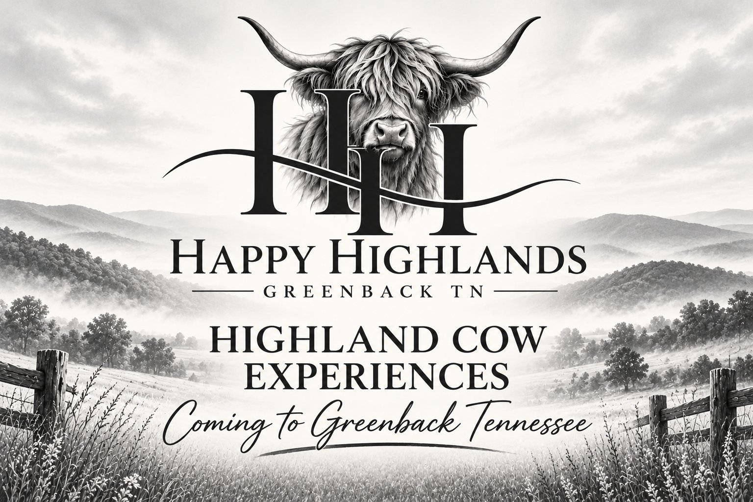 Happy Highlands, Greenback TN. Highland Cow Experiences, coming to Greenback, Tennessee.